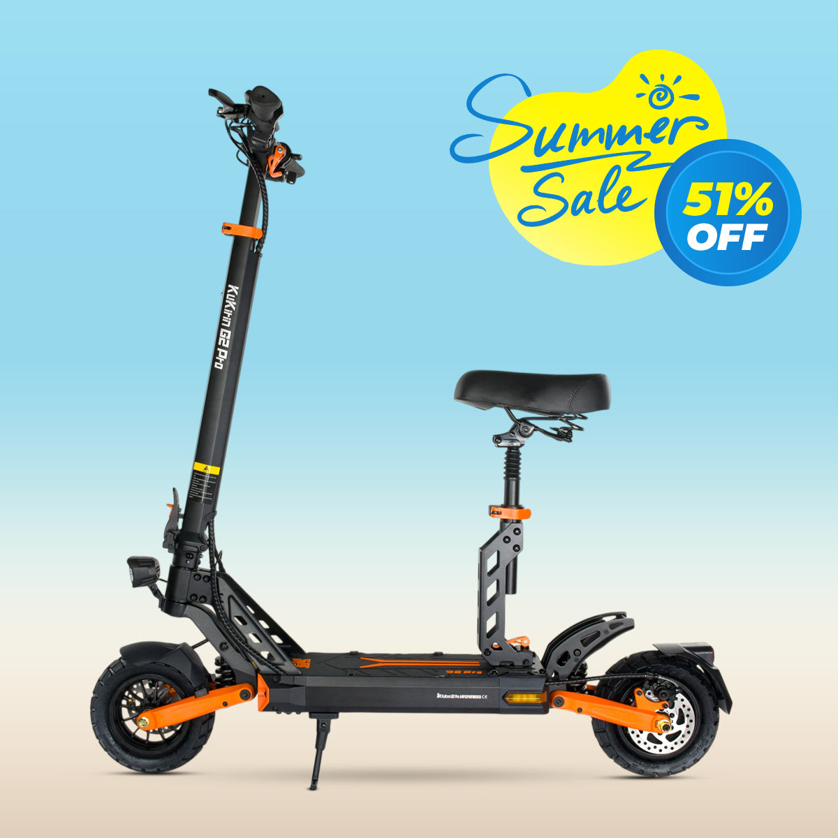 KuKirin G2 Pro Off Road Electric Scooter With 600W Motor