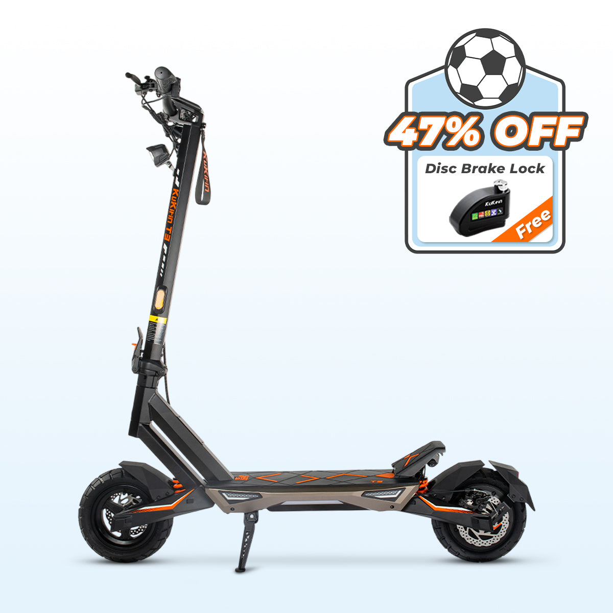 KuKirin T3 E Scooter Off Road For Adults-With large Wheels
