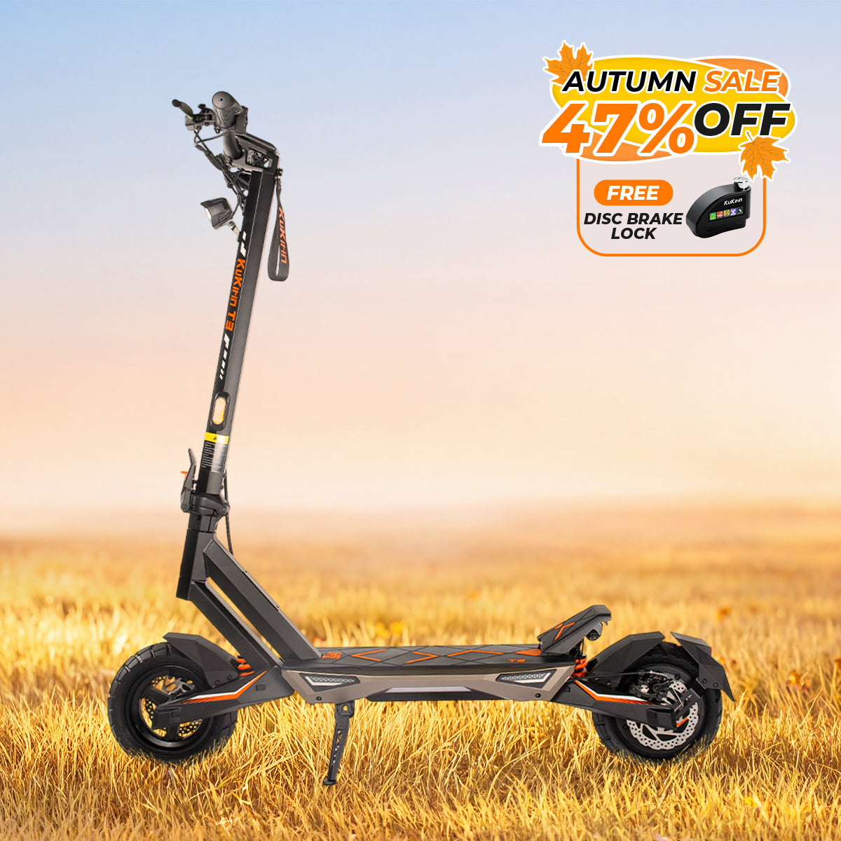 KuKirin T3 E Scooter Off Road For Adults-With large Wheels
