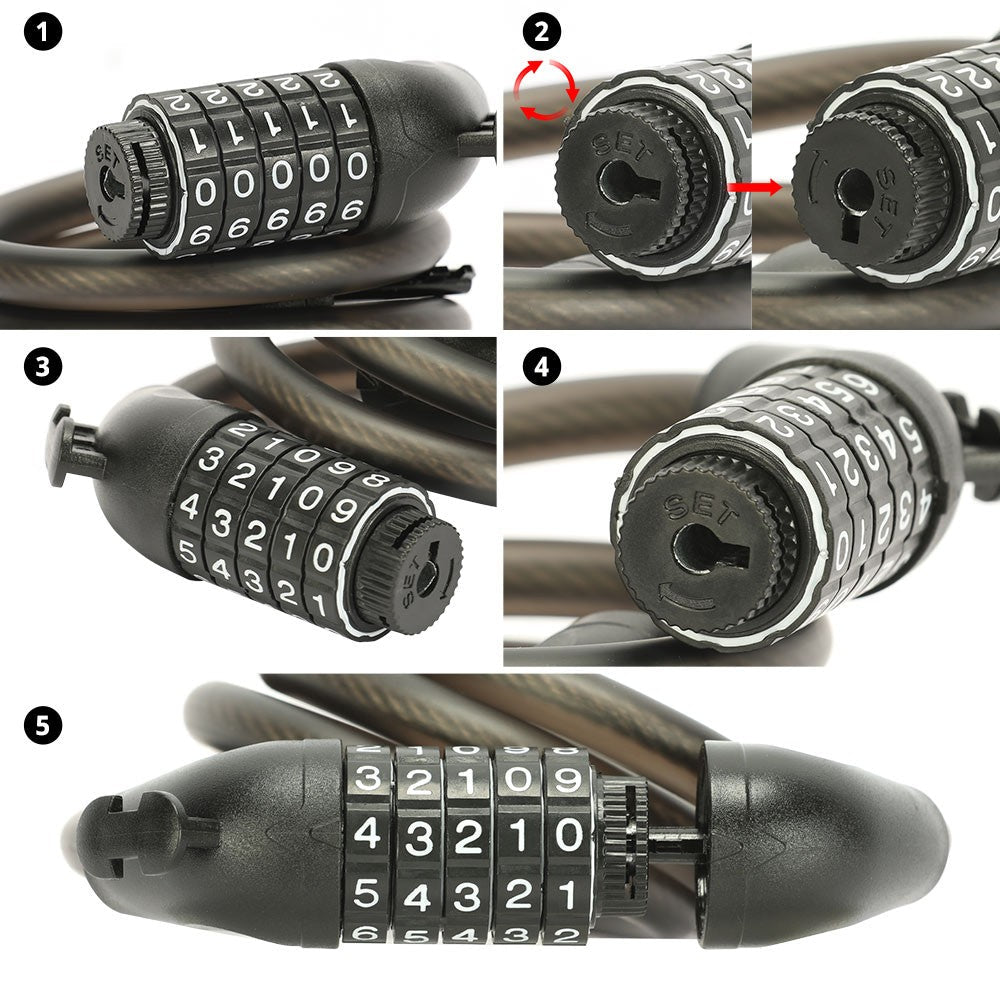 Electric Scooter Combination Cable Lock-lock for scooter