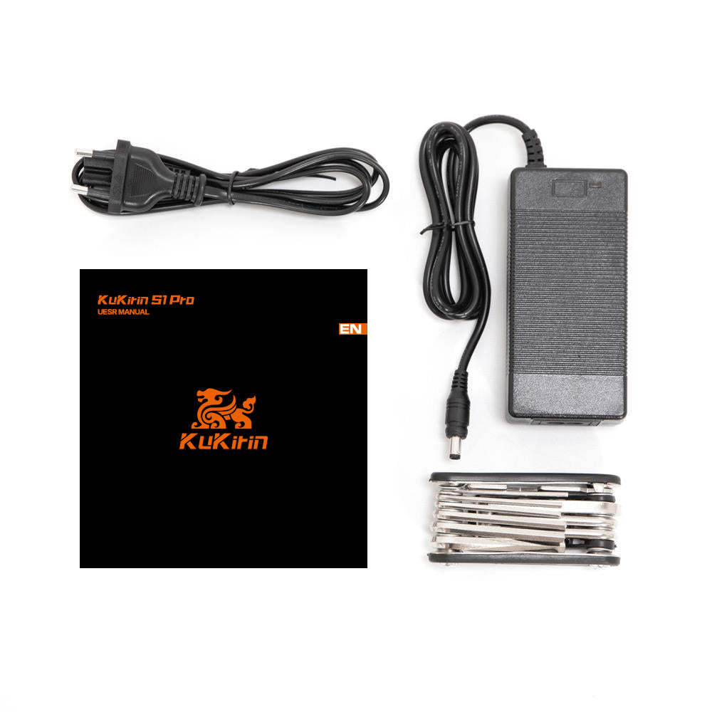 Kugookirin S1 pro adult commuter scooter package list