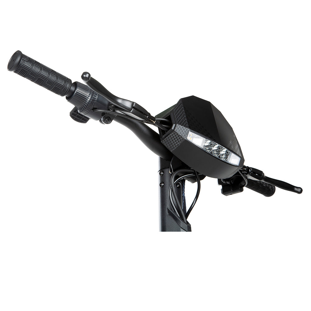 Folded KuKirin G2 (VMP) DGT electric scooter 65 km max range portable 48V battery 500W