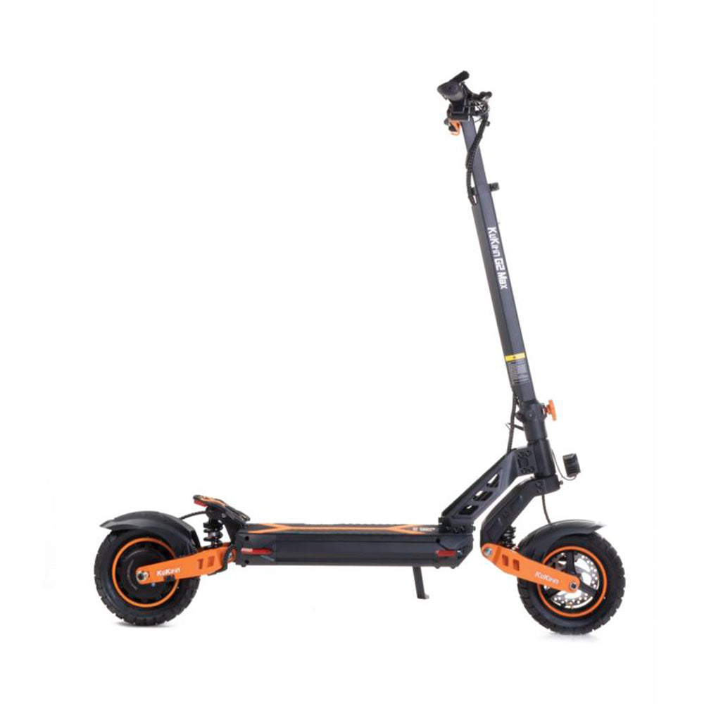 Kukirin G2 Max detalhe do guiador e ecrã digital