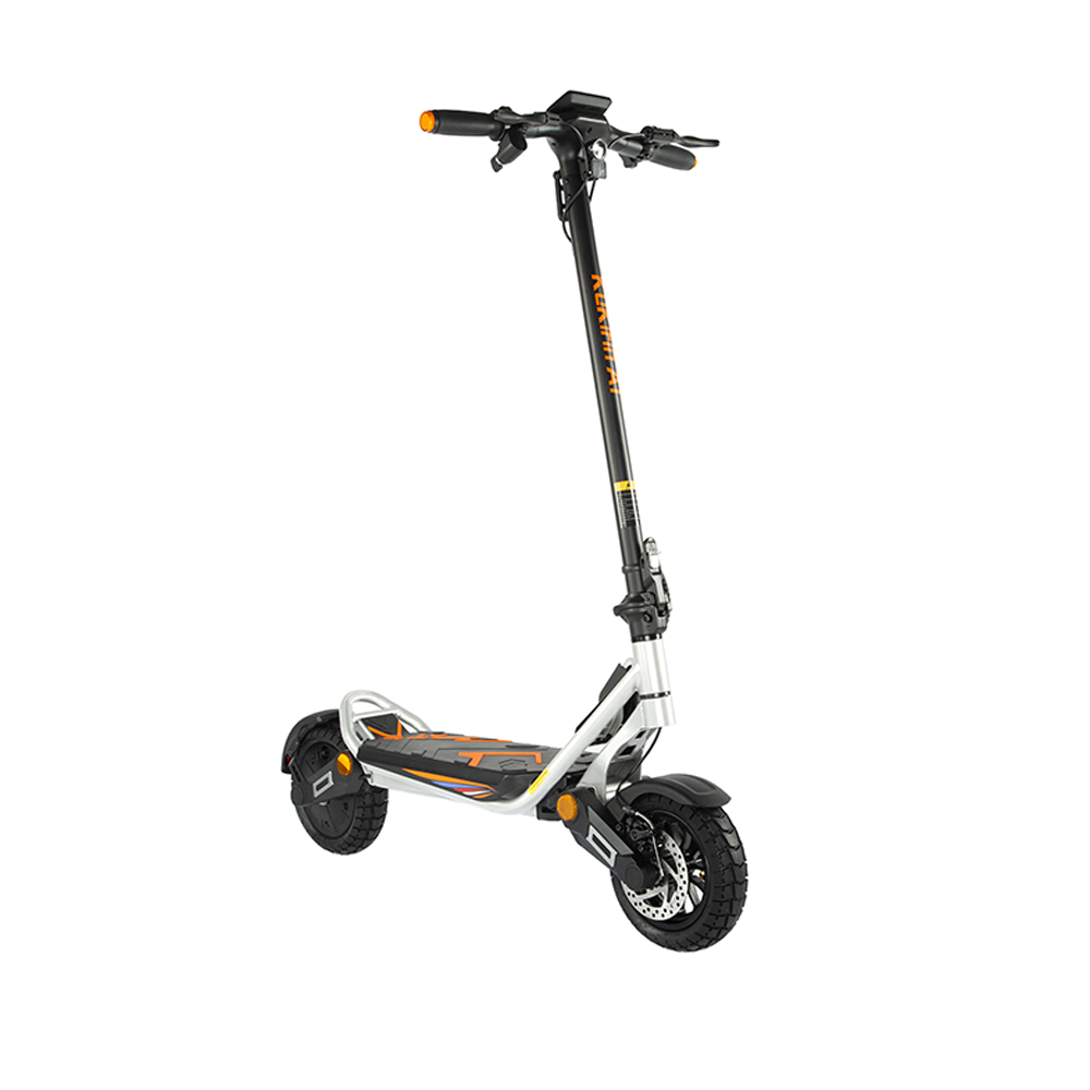 KuKirin A1 lightweight electric scooter-Silver color
