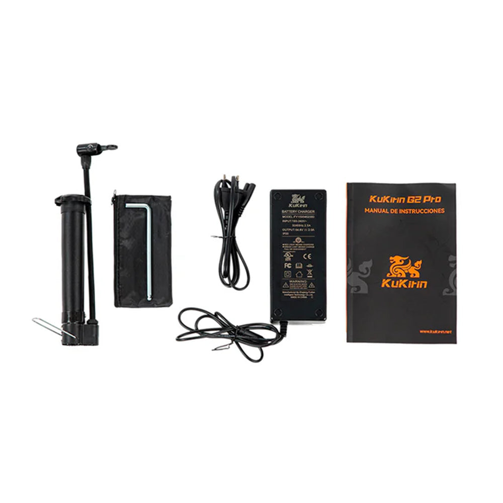 KuKirin G2 Pro e-scooter tyre and wheel 500W motor 48V 15.6Ah 65 km range 20 km/h ABE legal