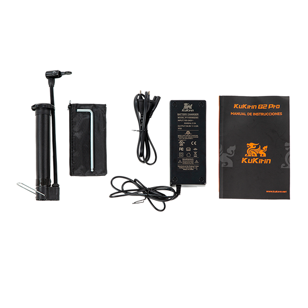 KuKirin G2 Pro (VMP) Electric Scooter for Adults with DGT Certification Package list