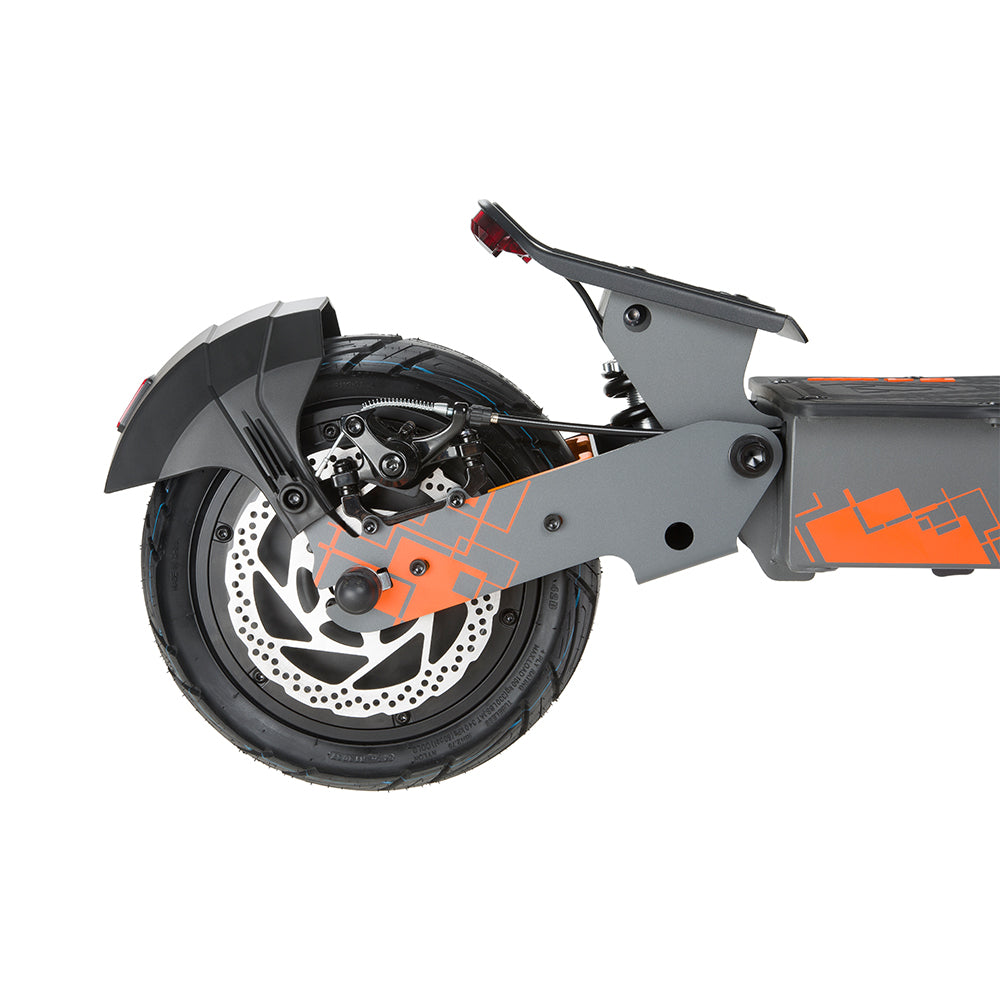 Dual 1000w Electric Motors on Front and Rear Wheels of Kukirin G4 Ultra Fast E-Scooter
