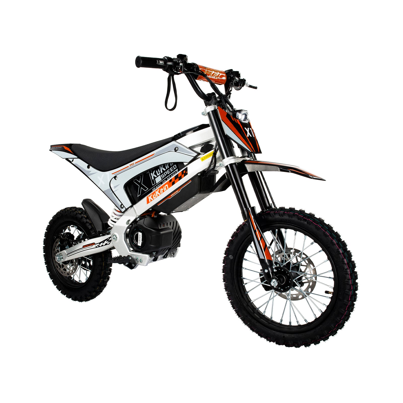 KuKirin X1 off-road tires 14-inch front and 12-inch rear for maximum grip
