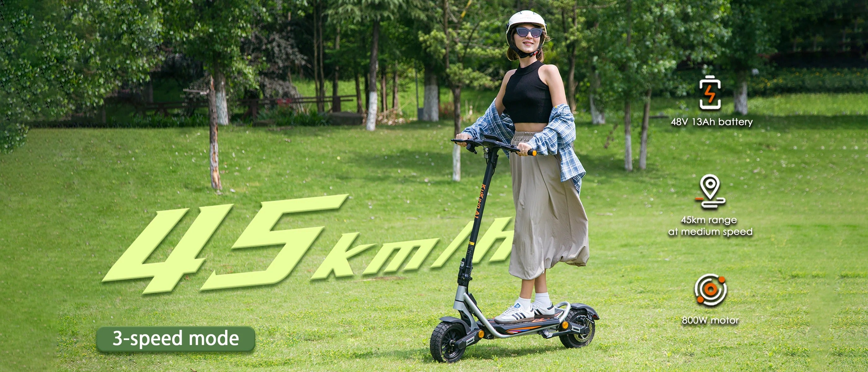 KuKirin A1 Electric Motor Scooter For Adults With 800W Motor And 45km/h Speed