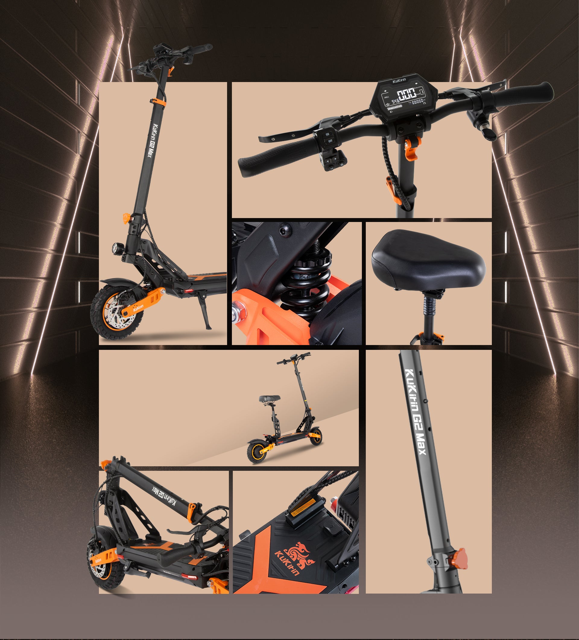 KuKirin G2 Max Lightweight E Scooter For Daily City Commuting