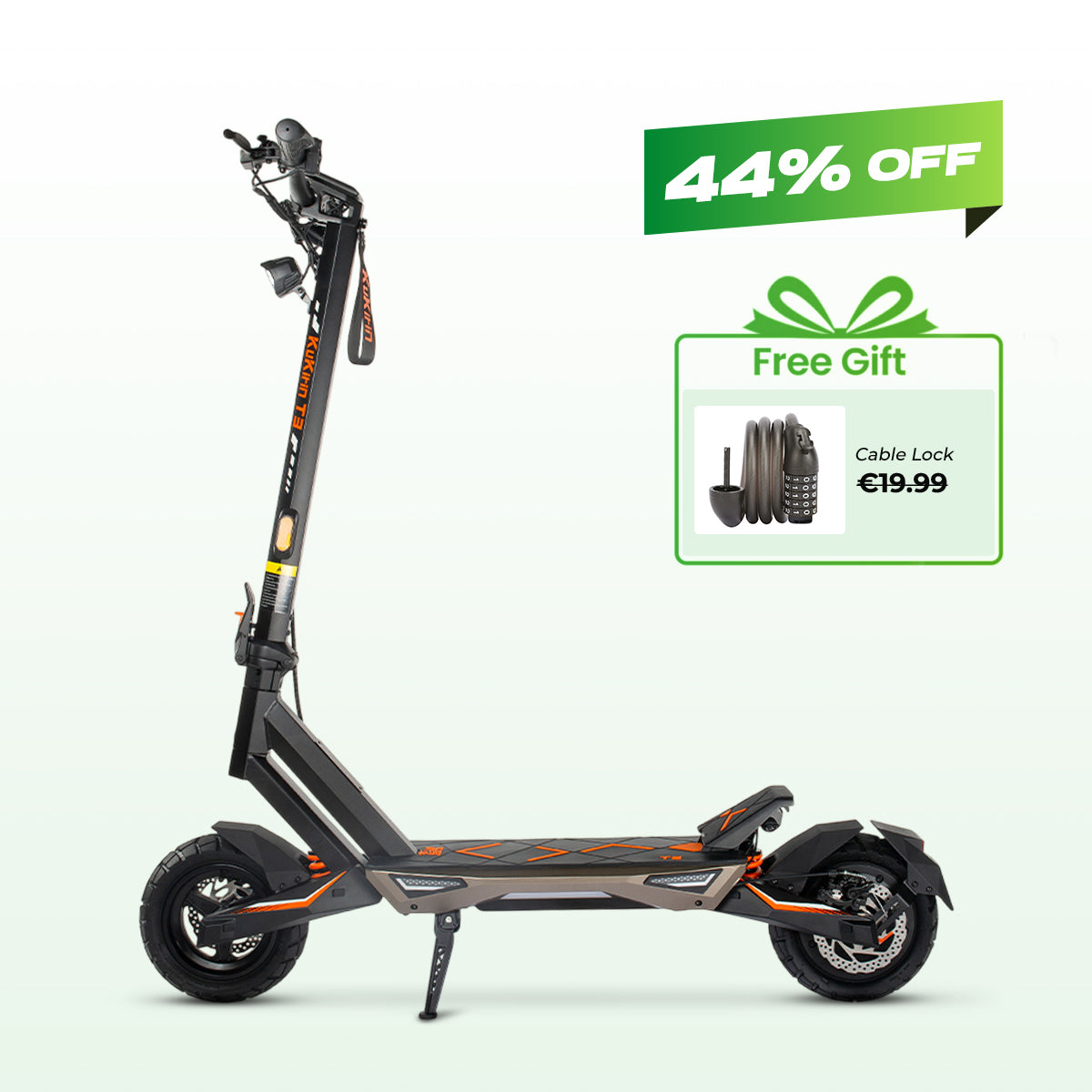 KuKirin T3 E Scooter Off Road For Adults-With large Wheels