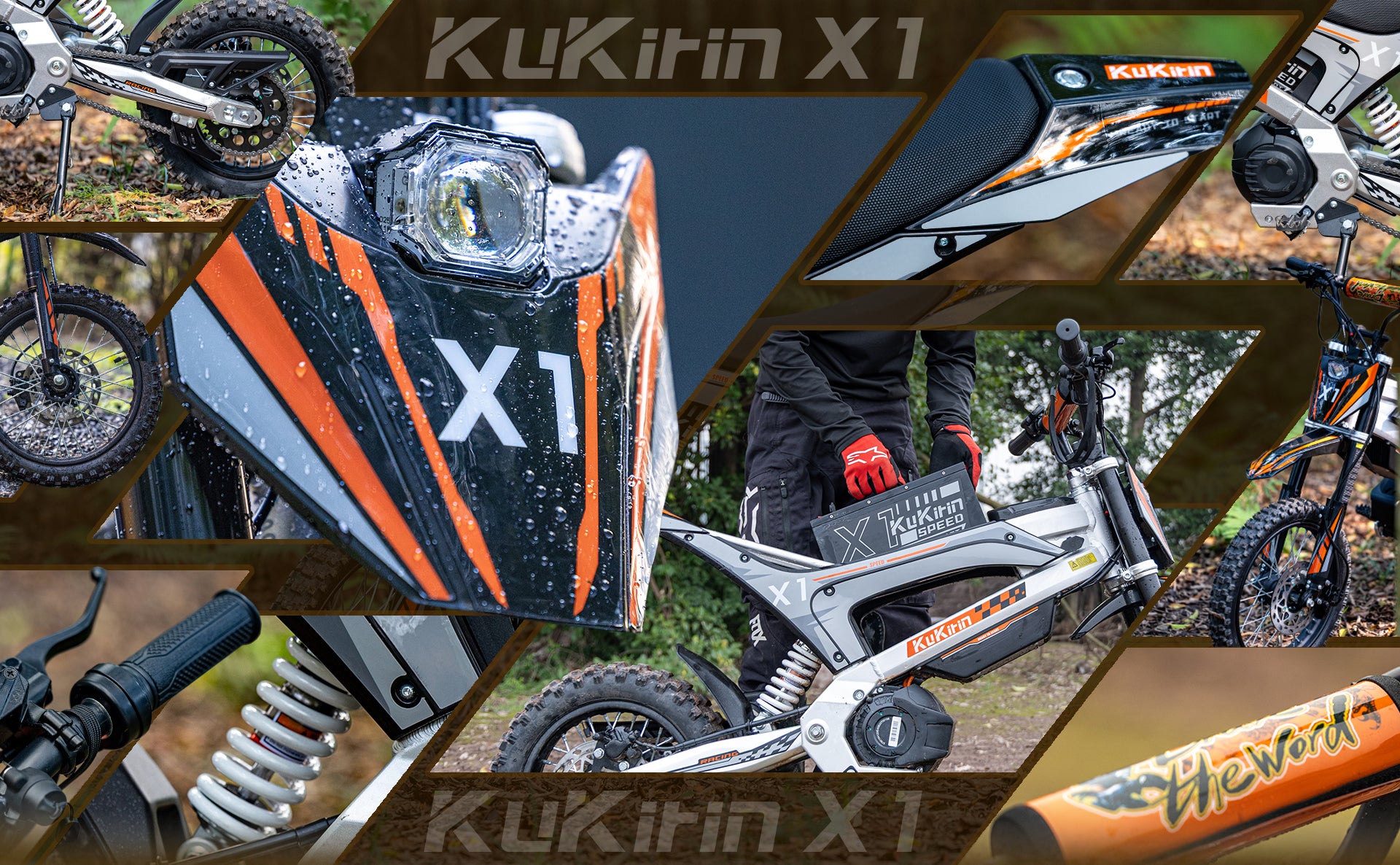 KuKirin X1 Electric Dirt Bike With 1000W Mid Drive Motor And 50 Kph Max Speed
