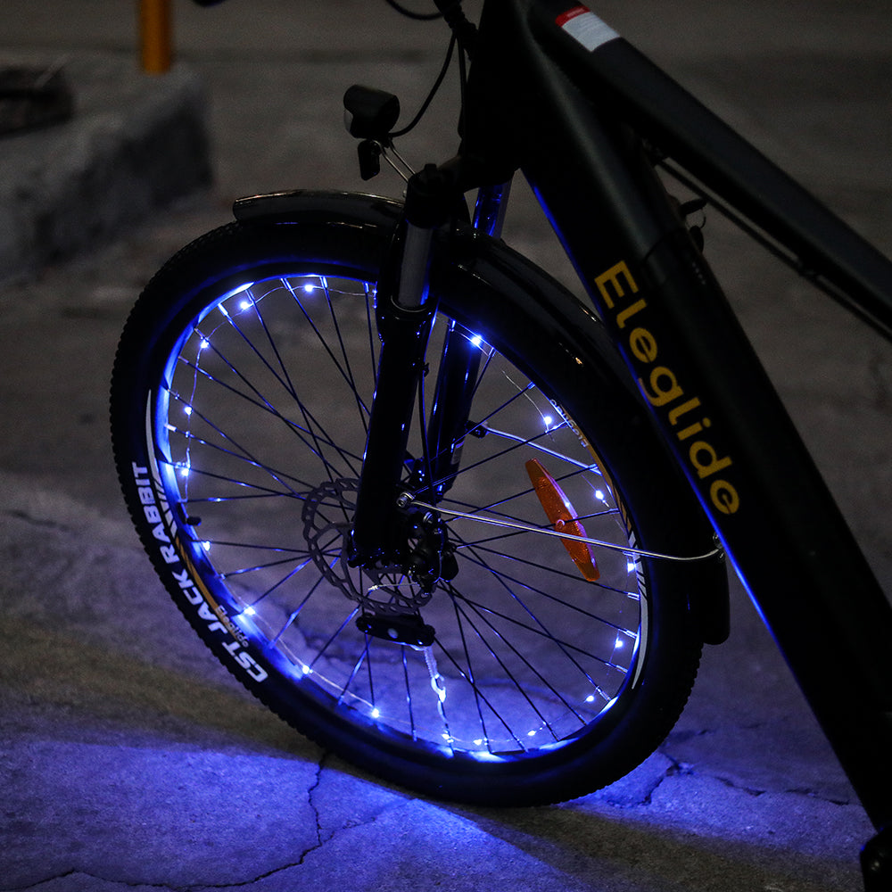 Blue Bike Wheel Lights (2pcs, No Battery) – kukirin-scooter