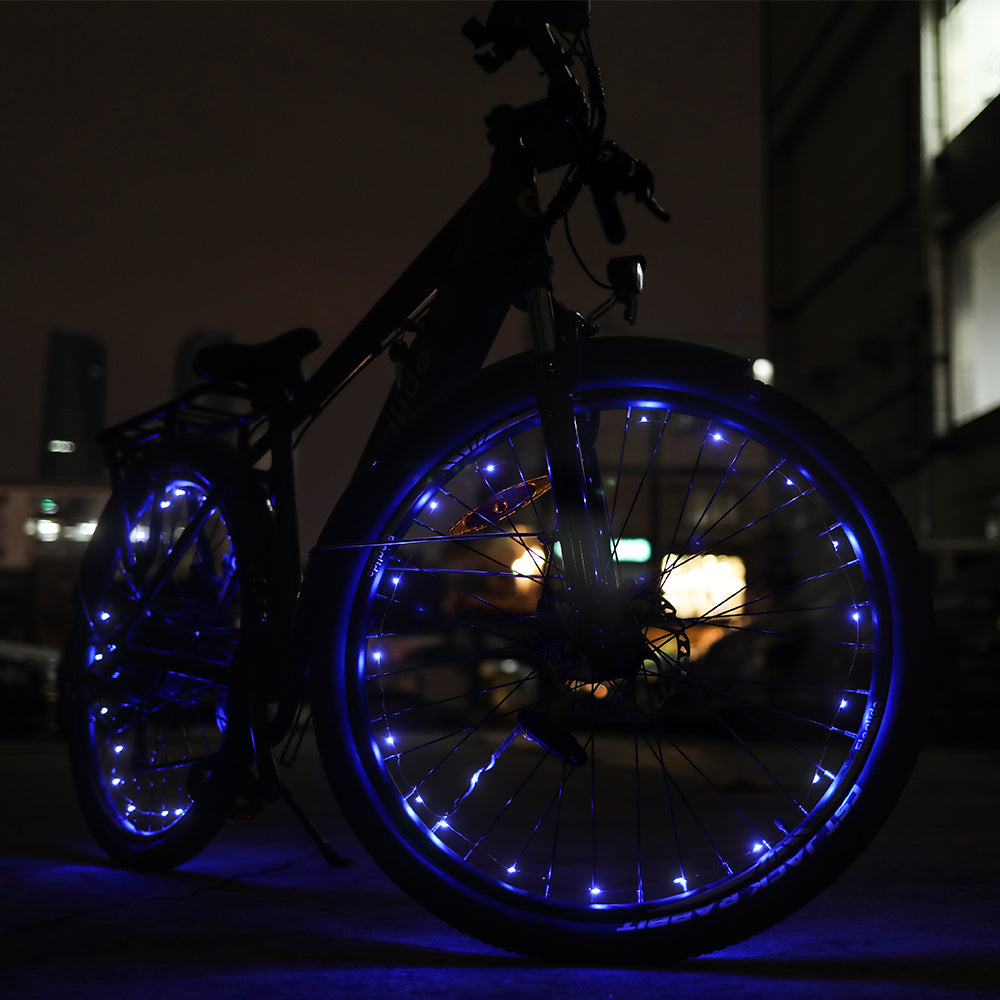 Blue Bike Wheel Lights (2pcs, No Battery) – kukirin-scooter