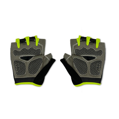 Black & Green Cycling Gloves