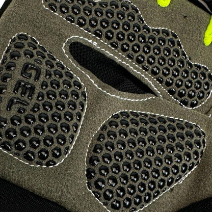 Black & Green Cycling Gloves