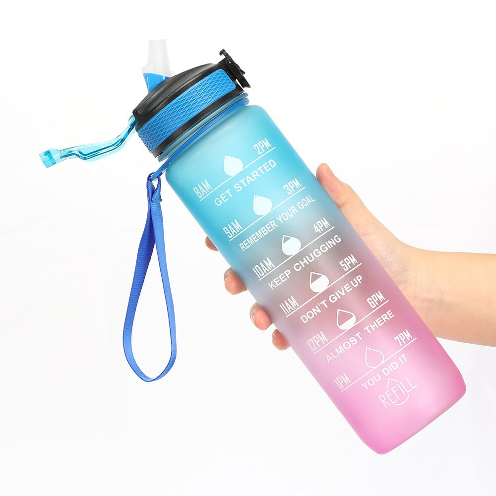 Sports Water Bottle with Straw