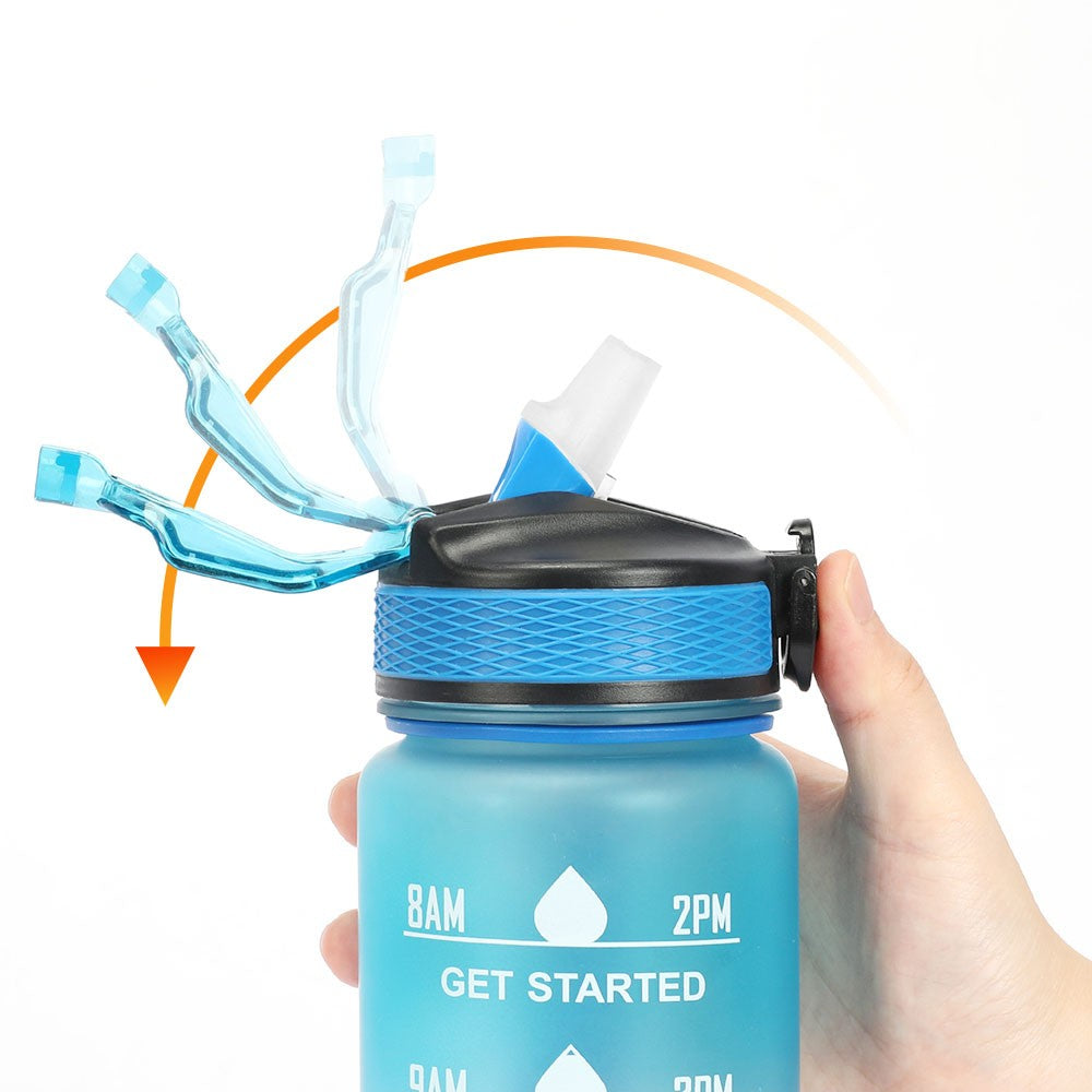 Sports Water Bottle with Straw