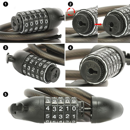 Electric Scooter Combination Cable Lock-lock for scooter 